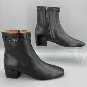 NEW Tod’s Women’s Leather Ankle Boots Black Size 8